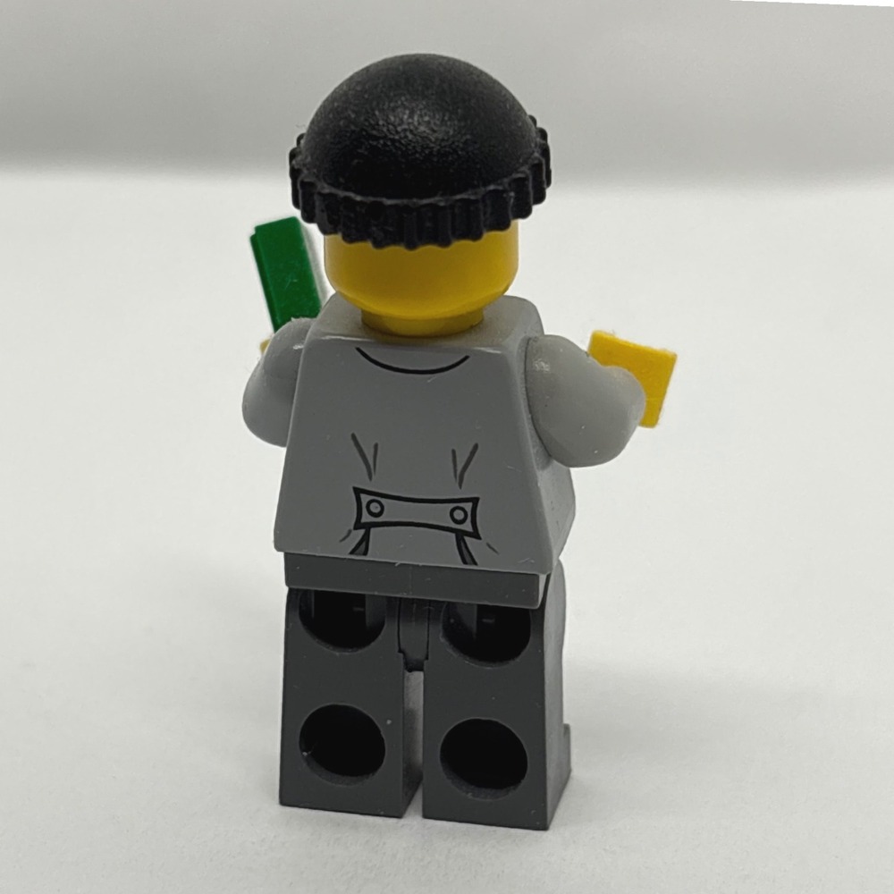 LEGO City Minifigure Jail Prisoner Crook 100 Dollar Bill Money Tile 349 Bad Guy - Picture 3 of 6